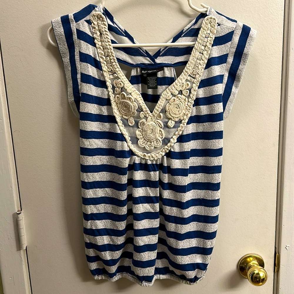 Self Esteem M Stripped Blouse